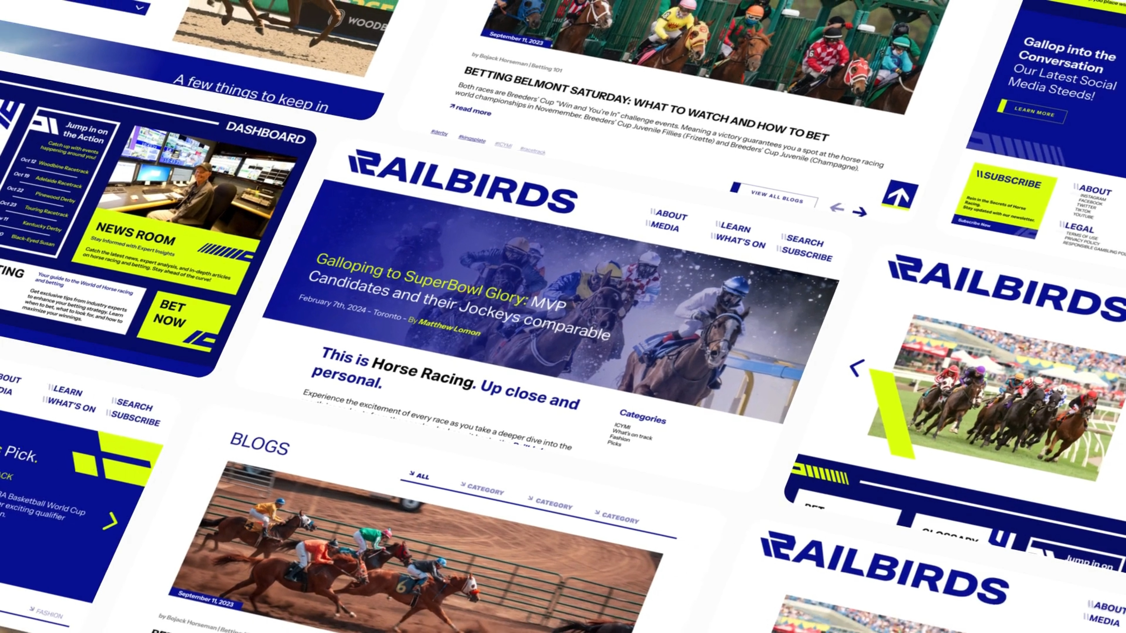 Railbirds Redesigned Website