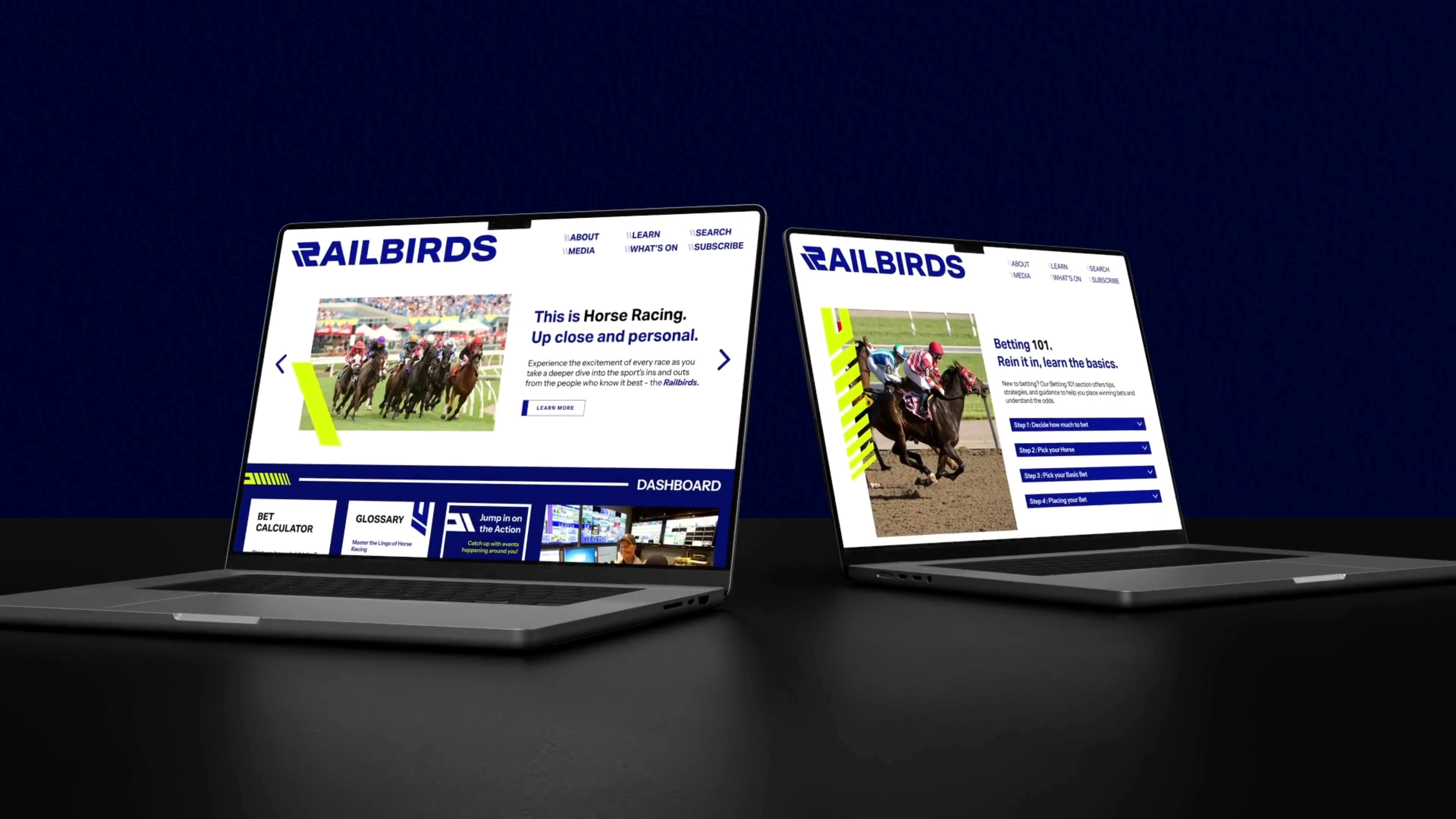Railbirds Redesigned Website